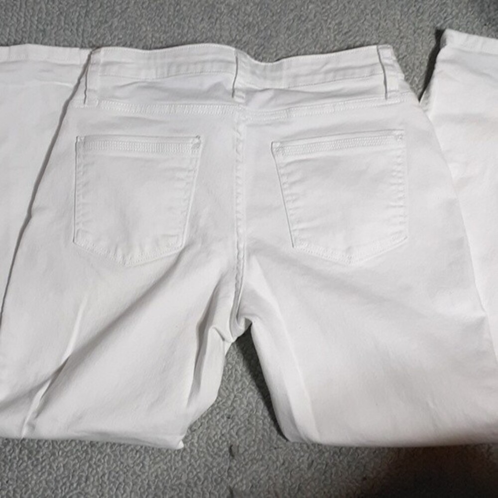 Lee modern series fit white jeans 6 m pants summer vintage embroidered y2k - Picture 10 of 10